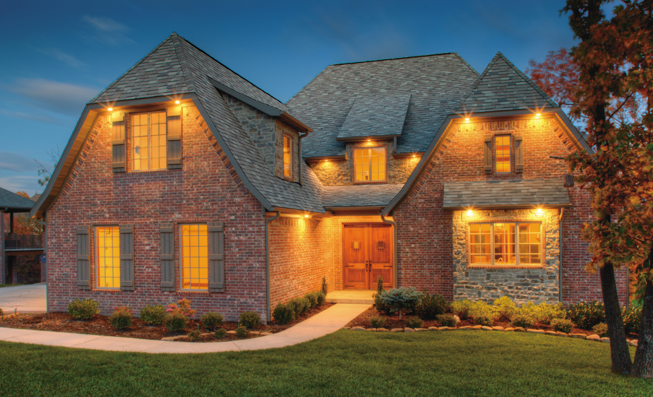 Home with new exterior.
